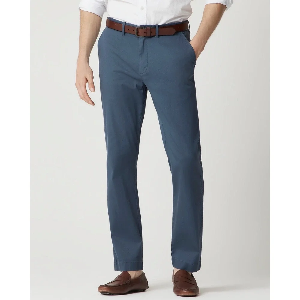 J.CREW Flex Men's Straight-Fit Original Chino Pant in Legacy Blue, 34x30